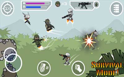 Motorcycle Doodle Army 2: Mini Militia Motocross Racing Tile